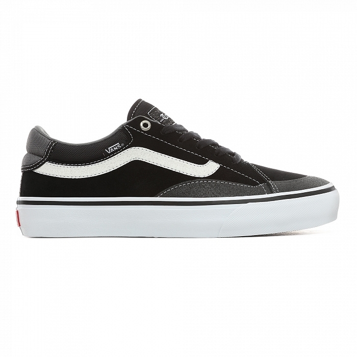 vans black on white